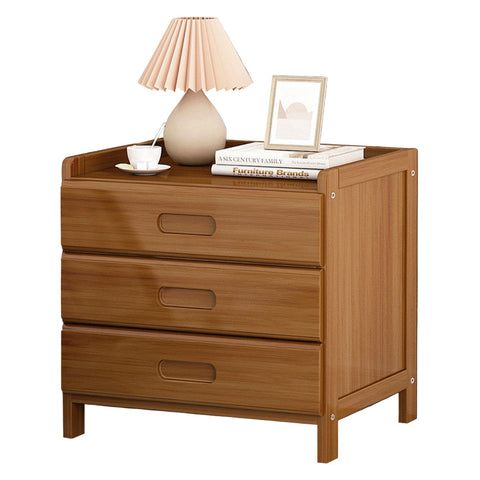 Bamboo Bedside Table Nightstand Storage Bedroom Sofa Side Stand Bedside Tables