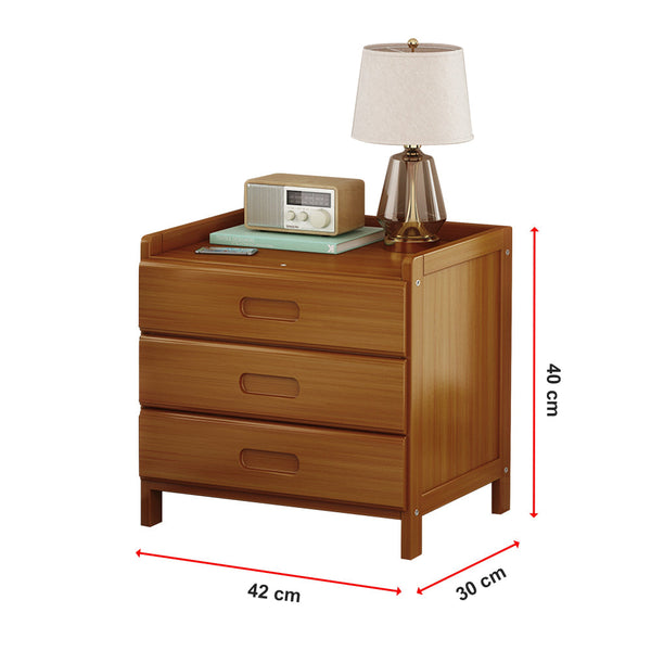 Bamboo Bedside Table Nightstand Storage Bedroom Sofa Side Stand Bedside Tables