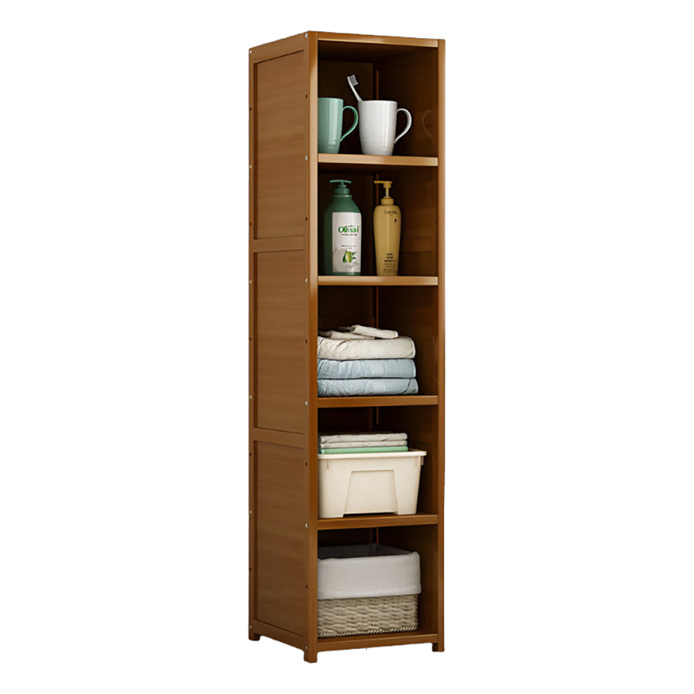 Bamboo Shelf Bookcase Display Storage Rack Stand Livingroom Bedroom Bookshelves