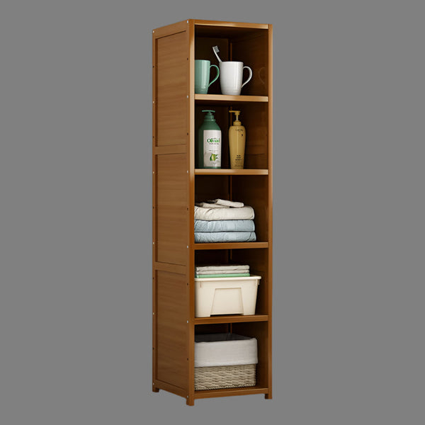 Bamboo Shelf Bookcase Display Storage Rack Stand Livingroom Bedroom Bookshelves