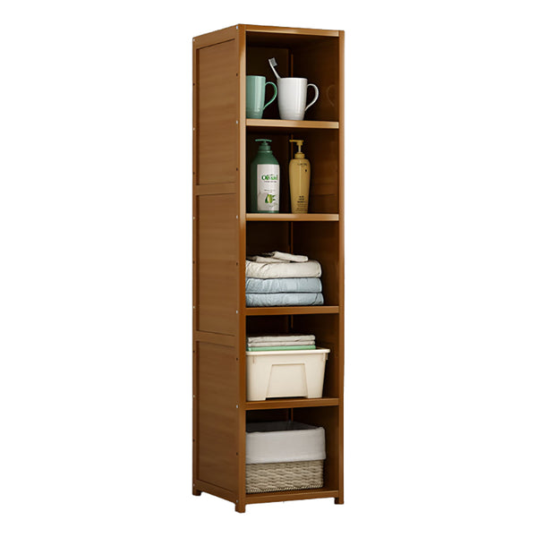 Bamboo Shelf Bookcase Display Storage Rack Stand Livingroom Bedroom Bookshelves