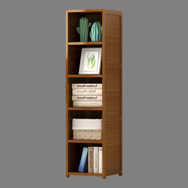 Bamboo Shelf Bookcase Display Storage Rack Stand Livingroom Bedroom Bookshelves
