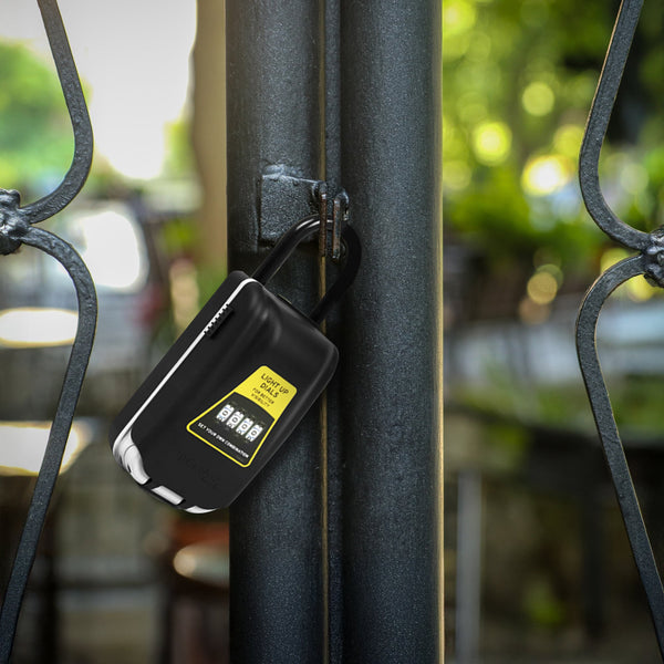 Security 4 Digit Combination Cable Lock Box With Luminous Dials Padlocks