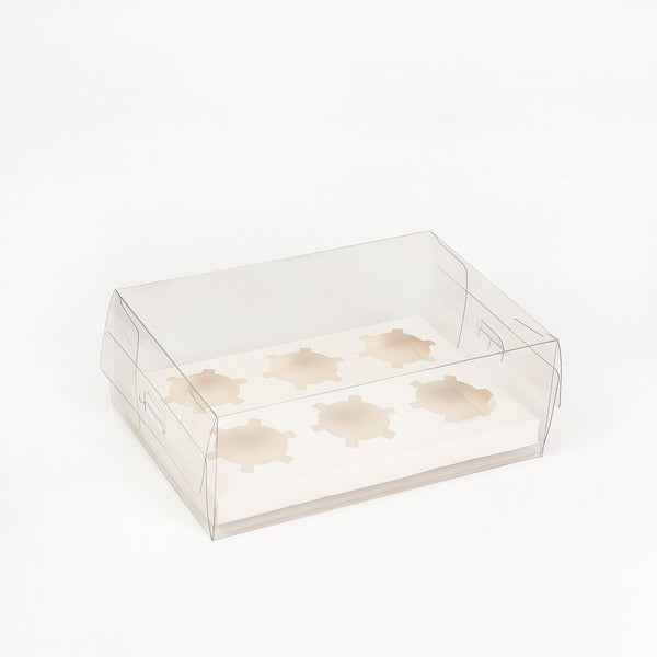 10Pcs Clear Dessert Boxes Cupcake Packing Bakery Cake Wrapping Baking Cups & Cases