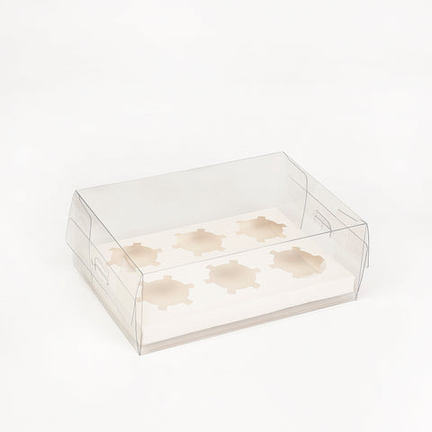 10Pcs Clear Dessert Boxes Cupcake Packing Bakery Cake Wrapping Baking Cups & Cases
