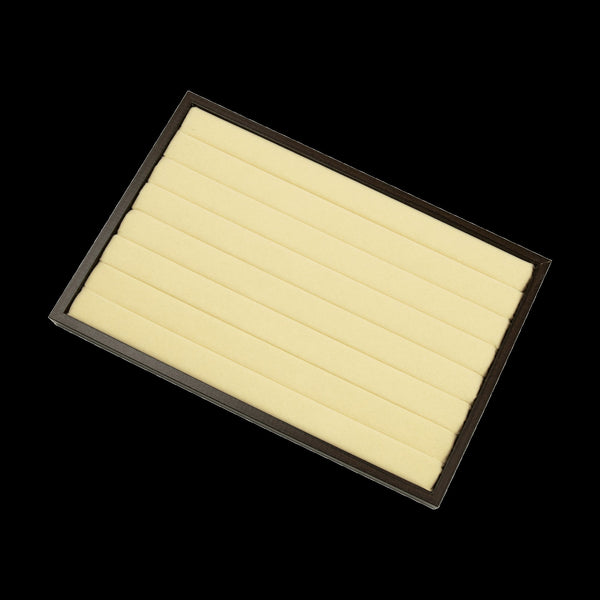 7 Slot Velvet Ring Earring Tray Storage Jewellery Display Stackable Storage & Display