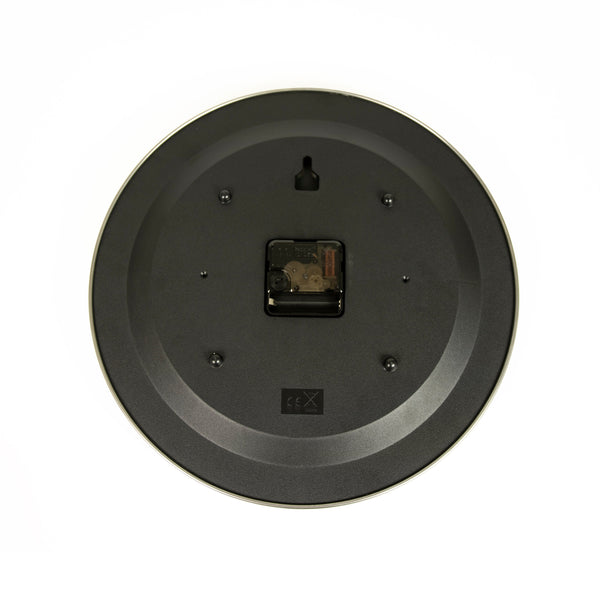 14 Inch Round Wall Clock Silent Non Ticking Quartz Battery Operated Wood Grain Wall Clocks