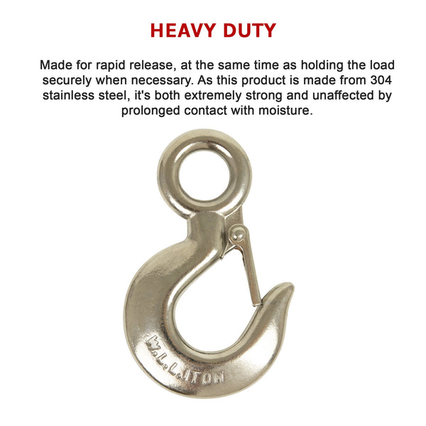 Grappling Hook 1T Crane Scale Sliding Stainless Steel Lifting Rigging Accessories Lifting Hooks
