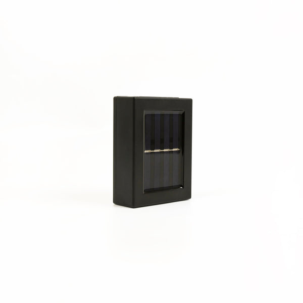 2Pc Outdoor Solar Led Deck Lights Garden Patio Pathway Stairs Warm White Landscape & Walkway Lights