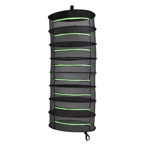 Herb Drying Rack Net 8 Layer Dryer Mesh Hanging Zipper Hanging Closet Storage