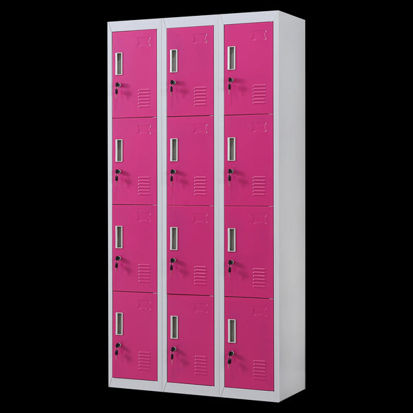 12 Door Locker For Office Gym Shed School Home Storage With Keys Storage Units