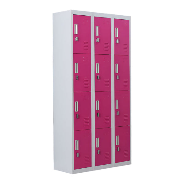 12 Door Locker For Office Gym Shed School Home Storage Padlock Operated Cabinets & Cupboards