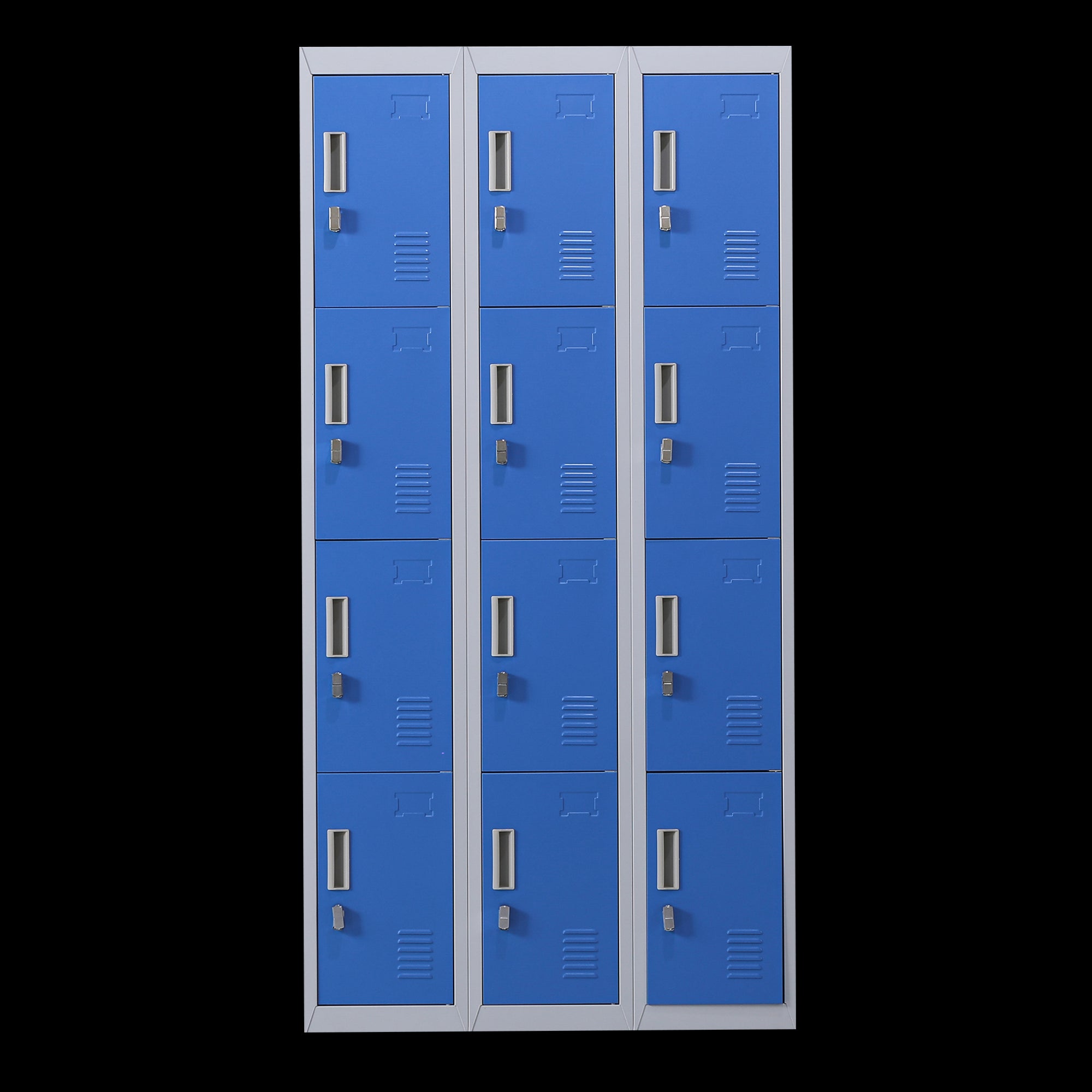 12 Door Locker For Office Gym Shed School Home Storage Padlock Operated Cabinets & Cupboards