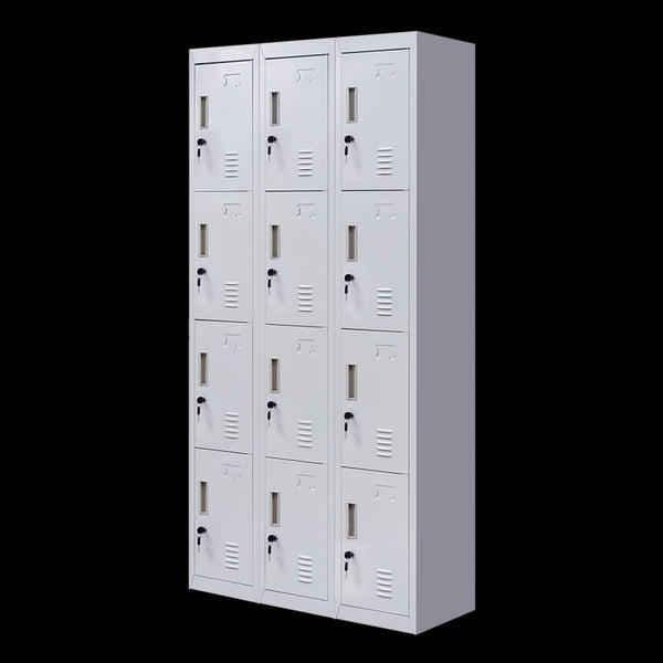 12 Door Locker For Office Gym Shed School Home Storage With Keys Padlocks