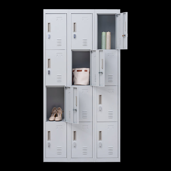 12 Door Locker For Office Gym Shed School Home Storage Padlock Operated Cabinets & Cupboards