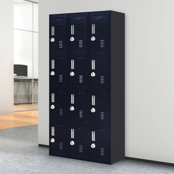 12 Door Locker For Office Gym Shed School Home Storage 3 Digit Combination Combination Padlocks