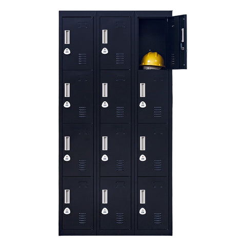 12 Door Locker For Office Gym Shed School Home Storage 3 Digit Combination Combination Padlocks