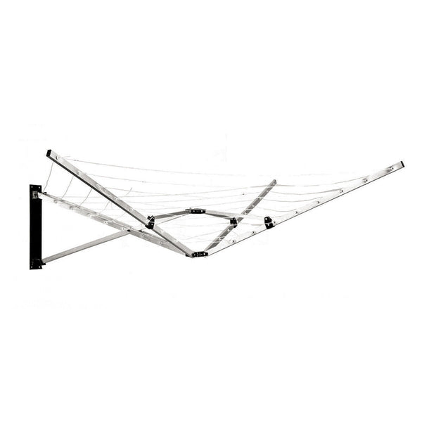 Wall Mounted 5 Arm 26M Clothes Airer Folding Concertina Dryer Washing Line Clothes Airers
