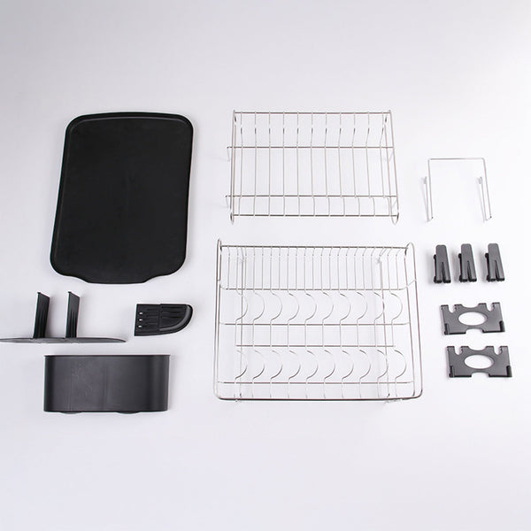 Dish Drying Rack Drainer Cup Plate Holder Cutlery Tray Kitchen Organiser Racks & Holders