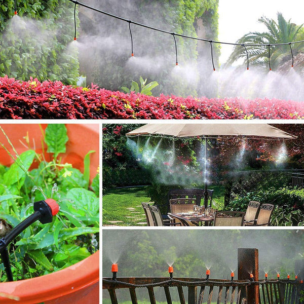Drip Irrigation System Plant Self Garden Watering Hose Spray Kit Complete Drip Irrigation Kits