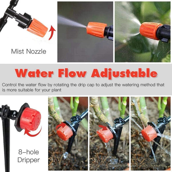 Drip Irrigation System Plant Self Garden Watering Hose Spray Kit Complete Drip Irrigation Kits