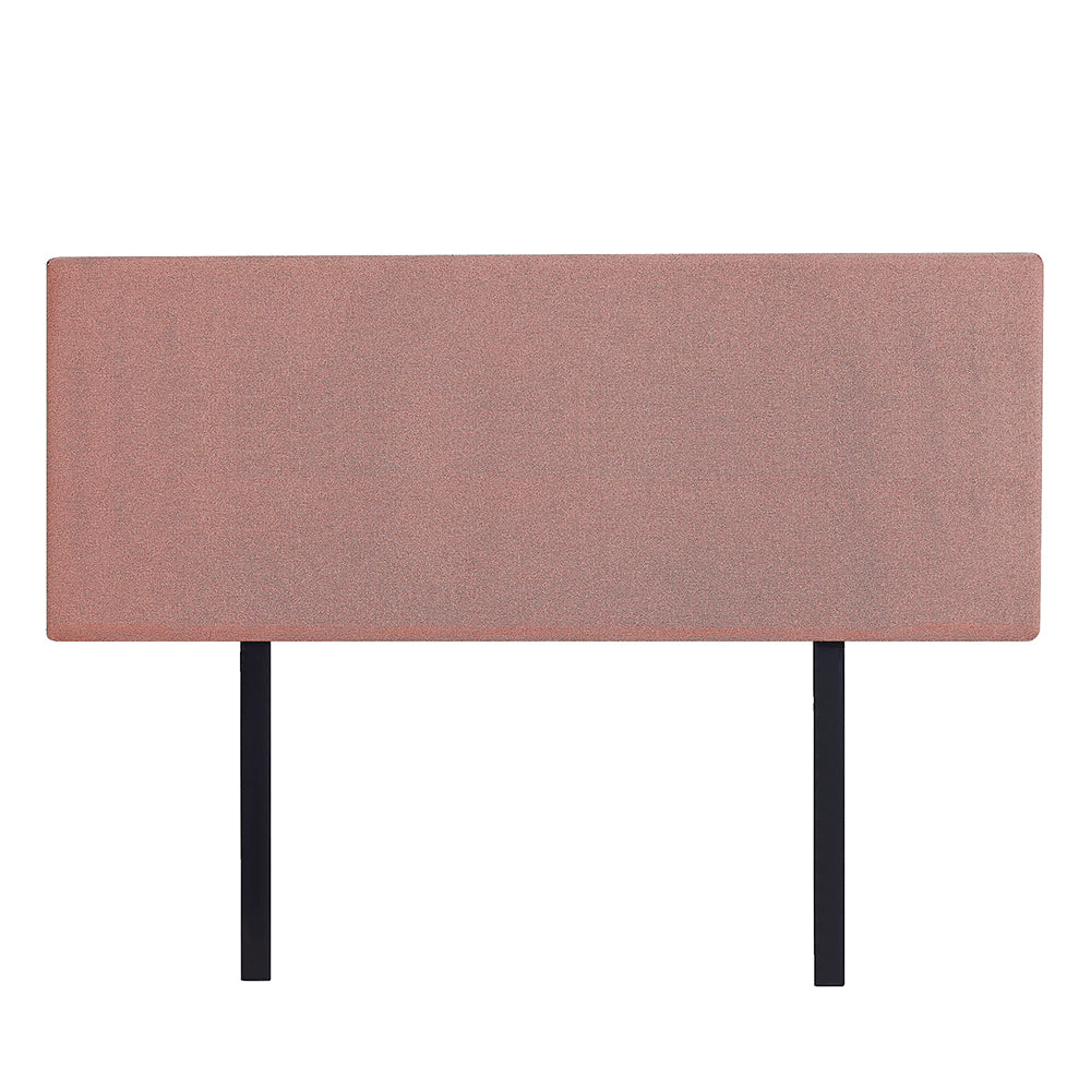 Linen Fabric Double Bed Deluxe Headboard Bedhead Pearl Copper Brown Double Bed Frames