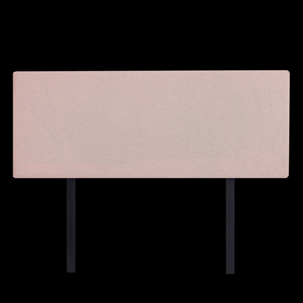 Linen Fabric Double Bed Deluxe Headboard Bedhead Pale Pink Headboards & Footboards