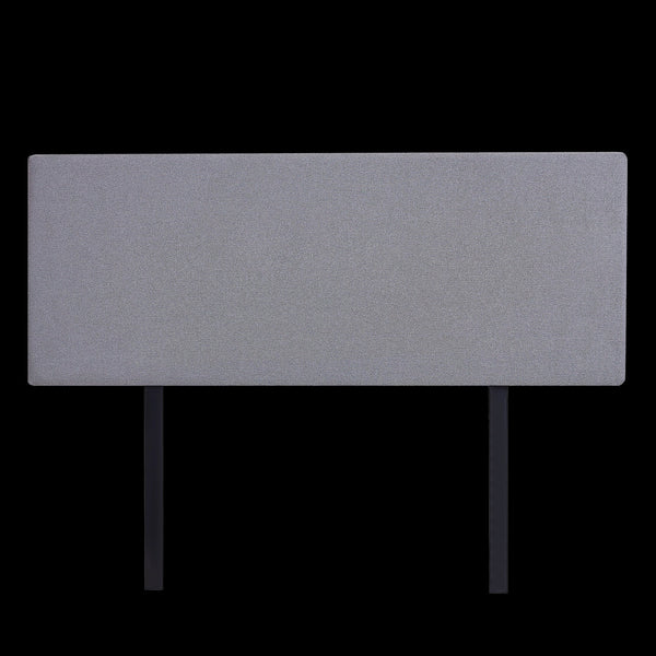Linen Fabric Double Bed Deluxe Headboard Bedhead Slate Ash Headboards & Footboards