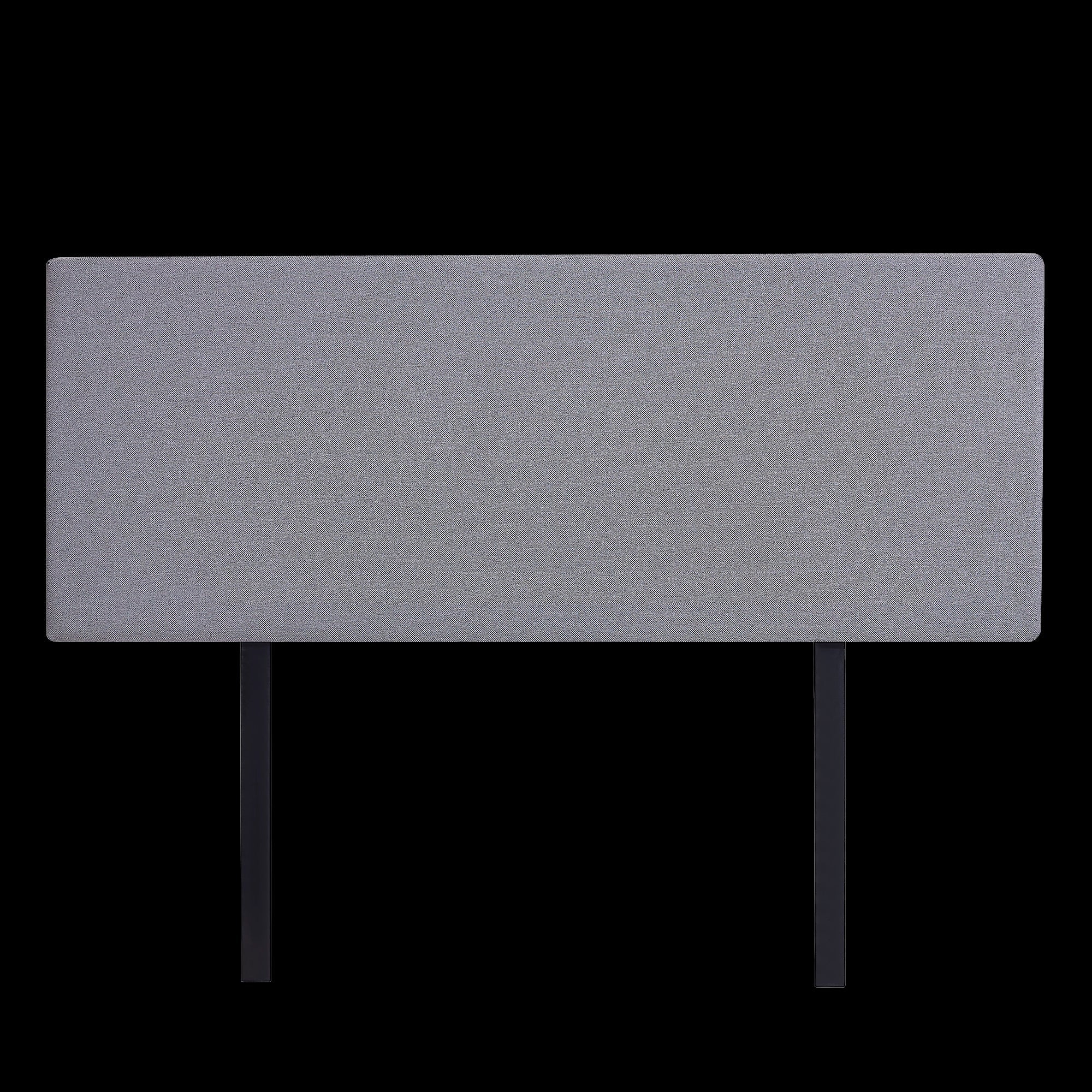 Linen Fabric Queen Bed Deluxe Headboard Bedhead Slate Ash Headboards & Footboards