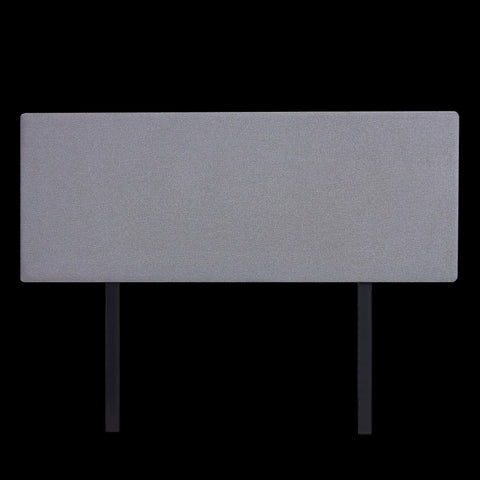 Linen Fabric Queen Bed Deluxe Headboard Bedhead Slate Ash Headboards & Footboards