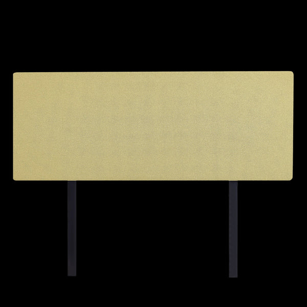 Linen Fabric Queen Bed Deluxe Headboard Bedhead Sulfur Yellow Headboards & Footboards