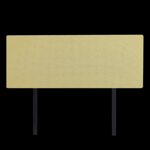 Linen Fabric Queen Bed Deluxe Headboard Bedhead Sulfur Yellow Headboards & Footboards