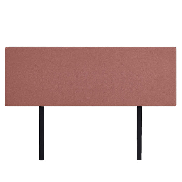 Linen Fabric King Bed Deluxe Headboard Bedhead Pearl Copper Brown King Bed Frames