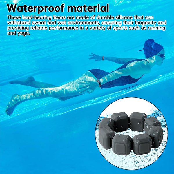 Ankle Weights & Wrist 1Lb 2Lb 4Lb Options Adjustable Silicone Straps For Running Yoga Cardio Home Gym Wrist & Ankle Weights