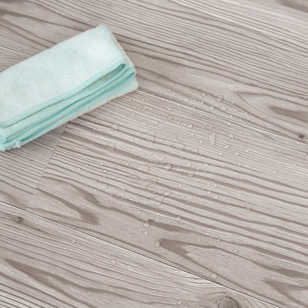 Vinyl Floor Tiles Self Adhesive Flooring Water Dyed Walnut Black Wood Grain 16 Pack 2.3Sqm Floor & Wall Tiles