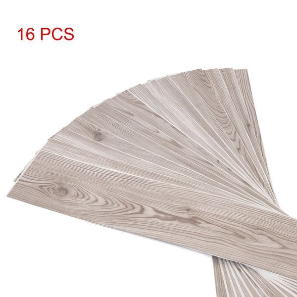 Vinyl Floor Tiles Self Adhesive Flooring Water Dyed Walnut Black Wood Grain 16 Pack 2.3Sqm Floor & Wall Tiles