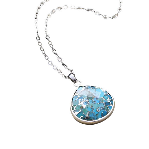 Veile Studios Turquoise Chain Pendant Necklace Necklaces & Pendants