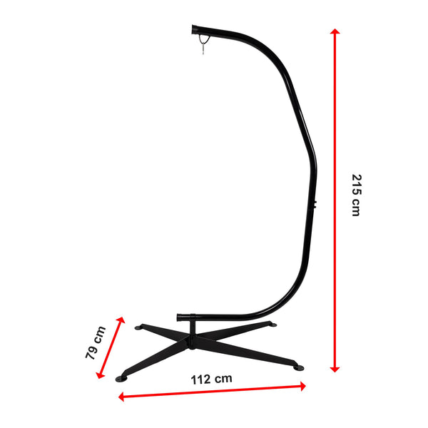 Hammock C Stand Solid Steel Construction For Hanging Air Porch Swing Chair Hammocks