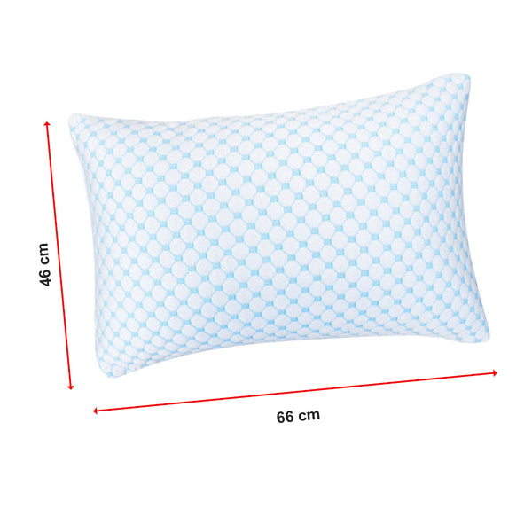 Large Memory Foam Cooling Pillow Heat And Moisture Reducing Ice Silk Gel Infused Pillows