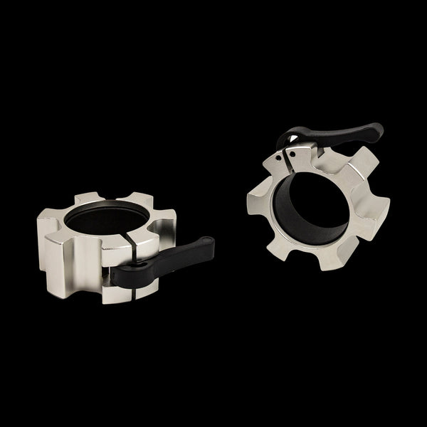Aluminium Olympic Lock Collars Pair Barbell Clamps Clips Quick Barbells & Attachments
