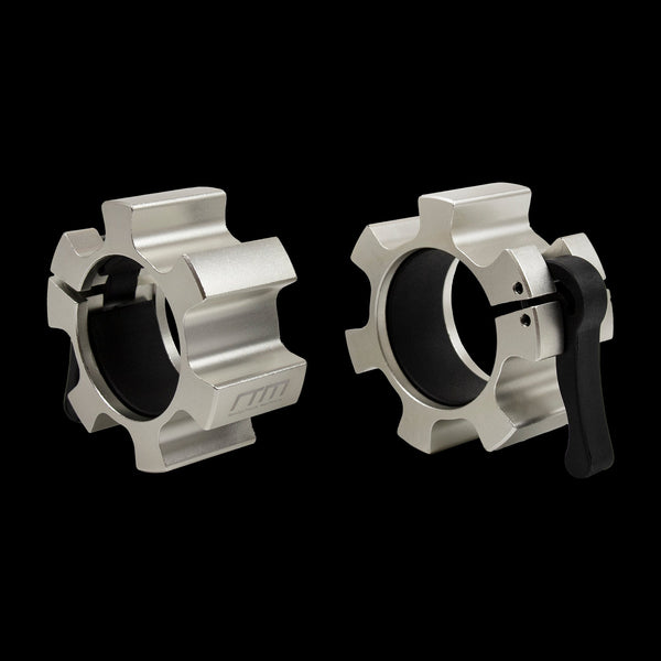 Aluminium Olympic Lock Collars Pair Barbell Clamps Clips Quick Barbells & Attachments