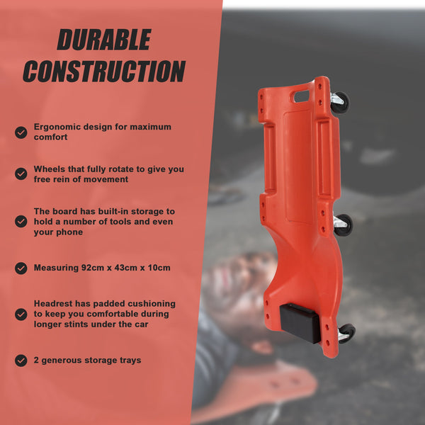 92Cm Professional Rolling Mechanics Car Creeper Crawler Board Under Tool Other Shop Equipment