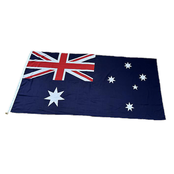 Australian Flag Heavy Duty Woven Spun Poly Metal Clips Flag Pole