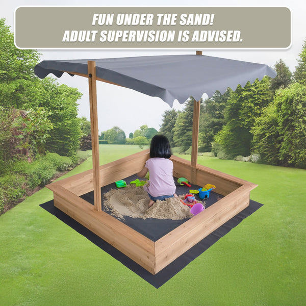 Kids Toy Sandpit With Canopy Sandpit Toys
