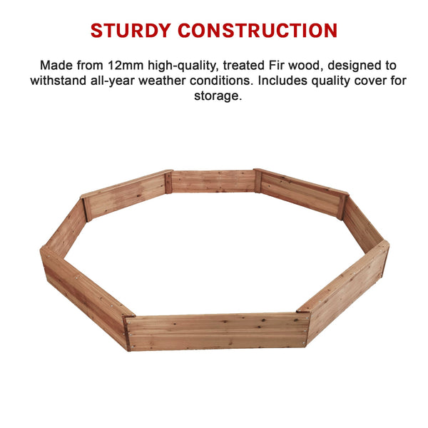 Kids Sand Pit Large Octagonal Wooden Sandpit Sandpit Toys