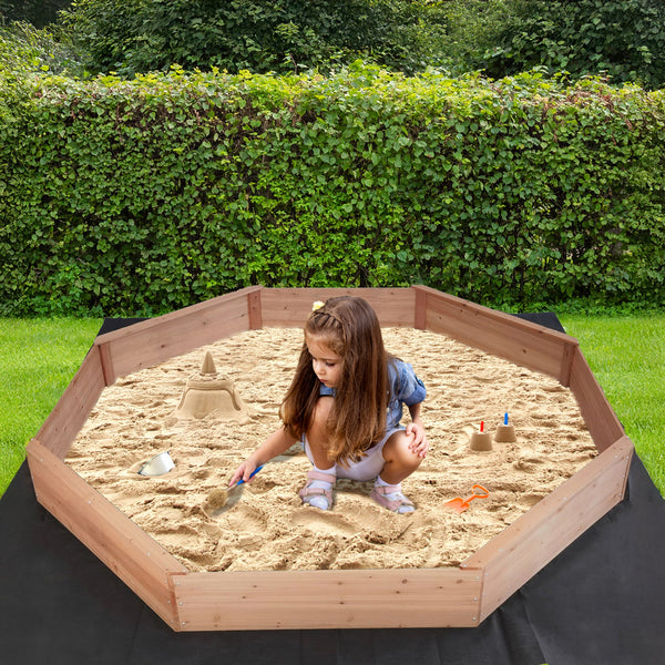 Kids Sand Pit Large Octagonal Wooden Sandpit Sandpit Toys