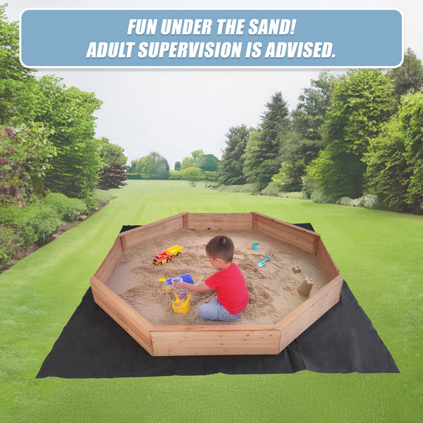 Kids Sand Pit Large Octagonal Wooden Sandpit Sandpit Toys
