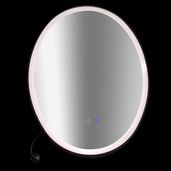 Oval Mirror Led Anti Fog Illuminated Bathroom Living Room Mirrors