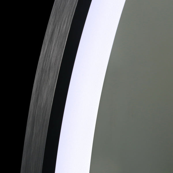 Oval Mirror Led Anti Fog Illuminated Bathroom Living Room Mirrors