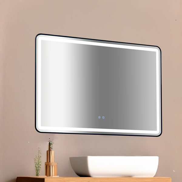 Rectangular Mirror Led Anti Fog Illuminated Bathroom Living Room Mirrors